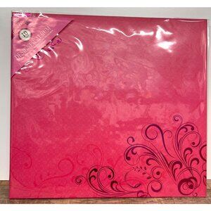 12" X 12" Designer Scrapbook Album With 10 Sheets Expandable Post-Bound Spine
